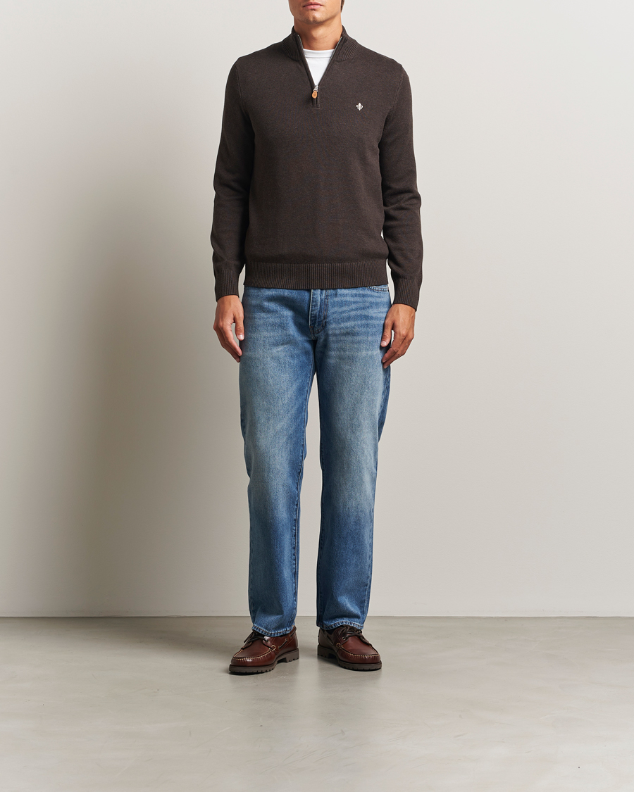 Herren | Pullover | Morris | Darmon Half Zip Brown