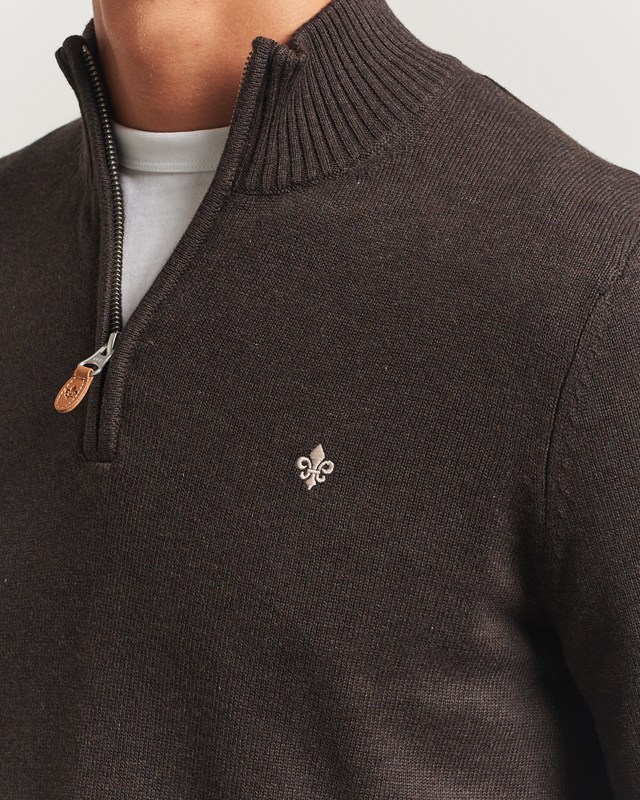 Herren | Pullover | Morris | Darmon Half Zip Brown