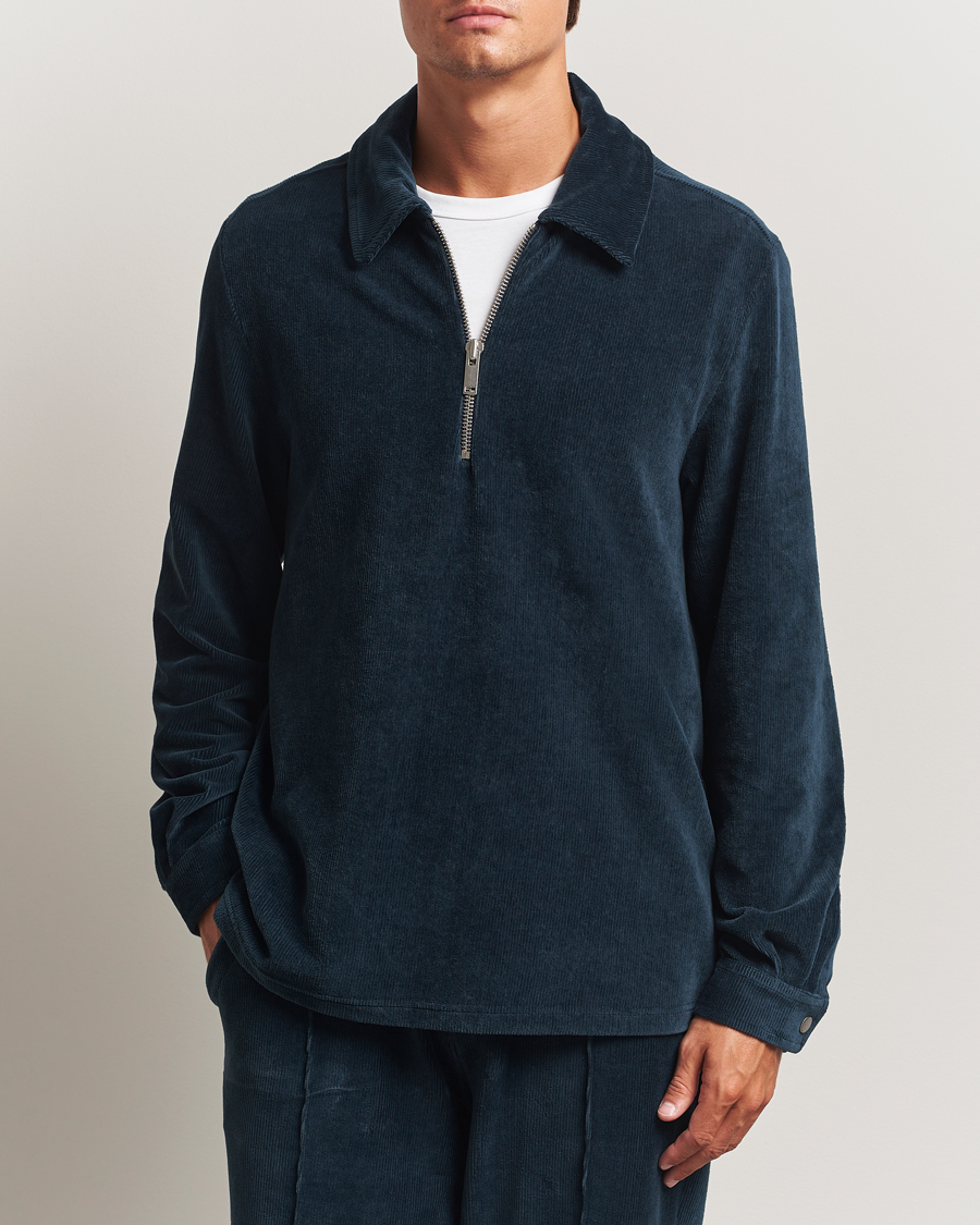 Herren | Pullover | OAS | Savvy Half Zip Dark Blue