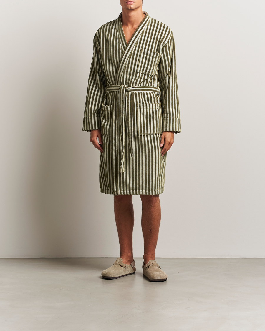 Herren | Schlafanzüge & Bademäntel | OAS | Korto Cotton Robe Green