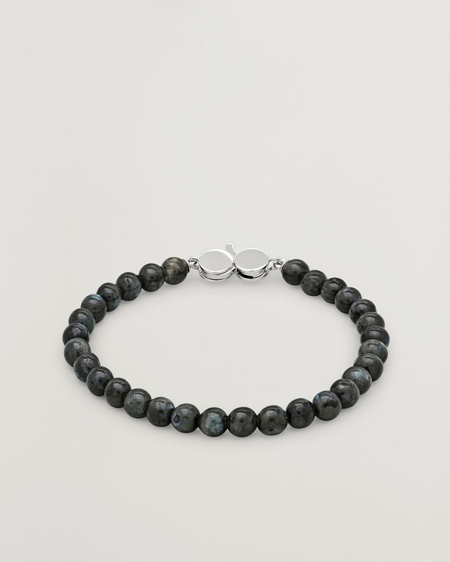 Herren | Schmuck | Tom Wood | Cove Bracelet Slim Black Larvikite