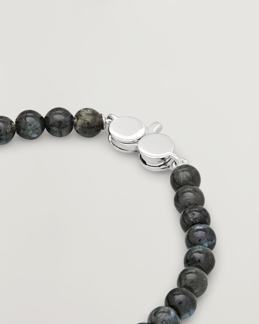 Herren | Schmuck | Tom Wood | Cove Bracelet Slim Black Larvikite