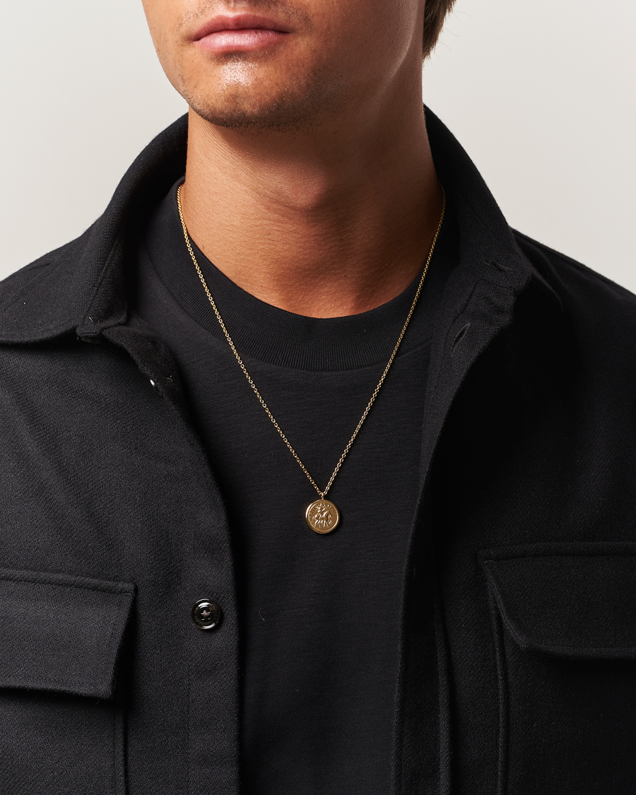Herren | Schmuck | Tom Wood | Coin Pendant Necklace Gold