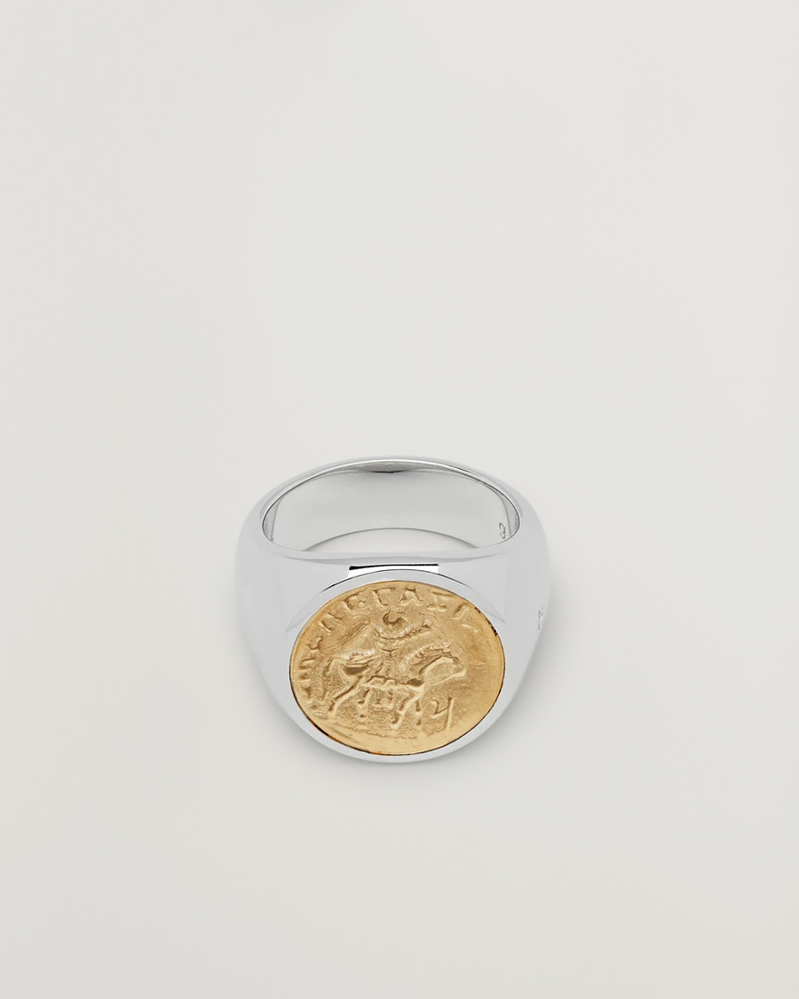 Herren | Schmuck | Tom Wood | Coin Pinky Ring Silver/Gold