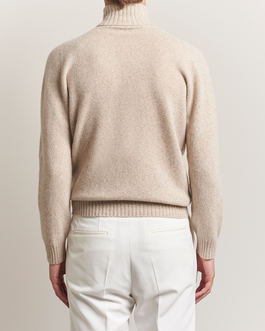 Herren | Pullover | Altea | Wool/Cashmere Rollneck Beige Melange