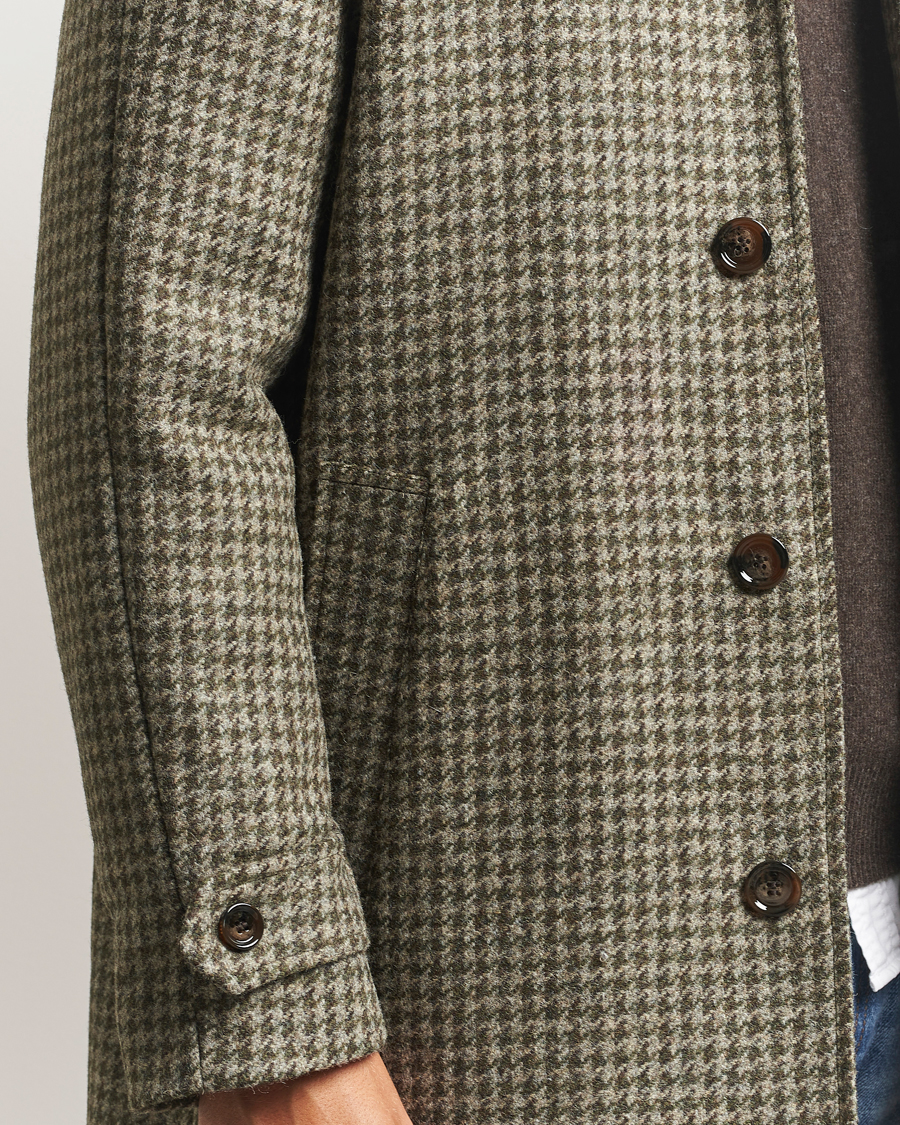 Herren | Jacken | Aspesi | Houndstooth Wool Coat Beige