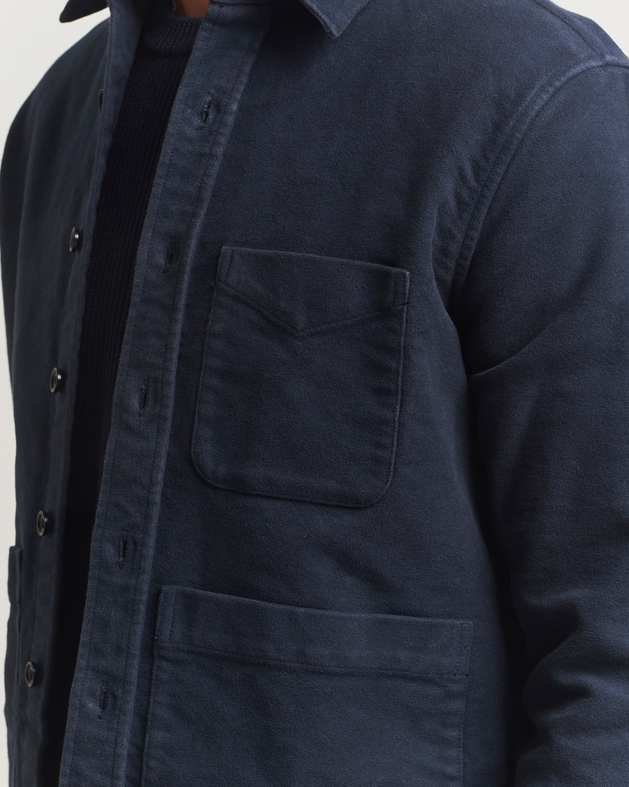 Herren | Hemden | Aspesi | Moleskine Utility Shirt Navy