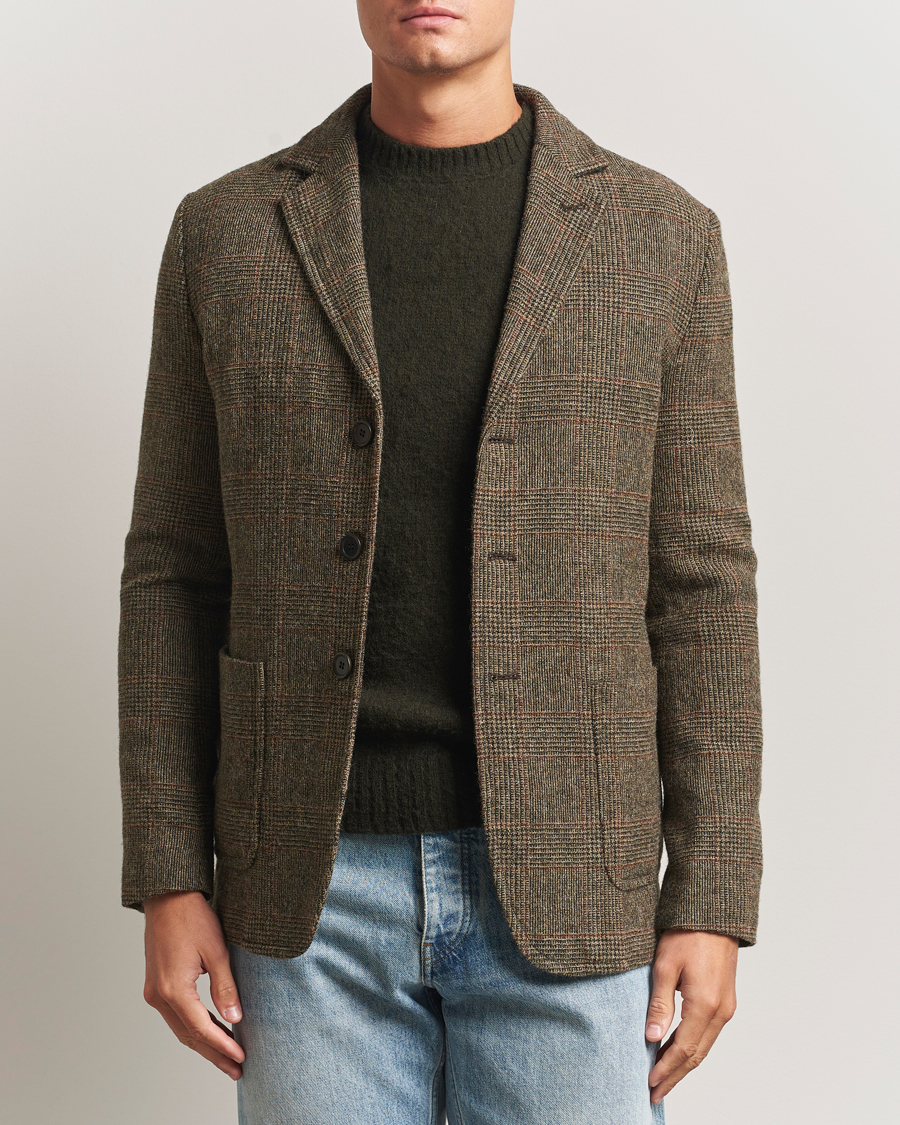 Herren | Sakkos | Aspesi | Harris Tweed Blazer Brown Check