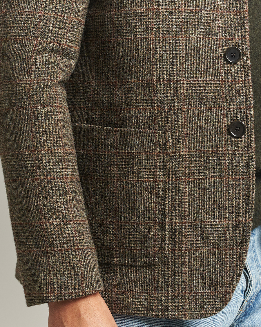 Herren | Sakkos | Aspesi | Harris Tweed Blazer Brown Check
