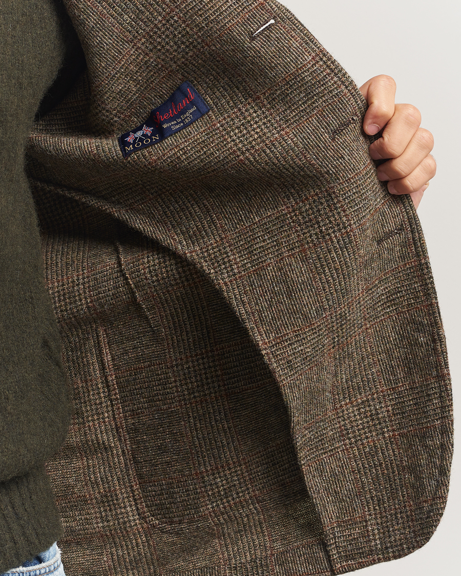 Herren | Sakkos | Aspesi | Harris Tweed Blazer Brown Check