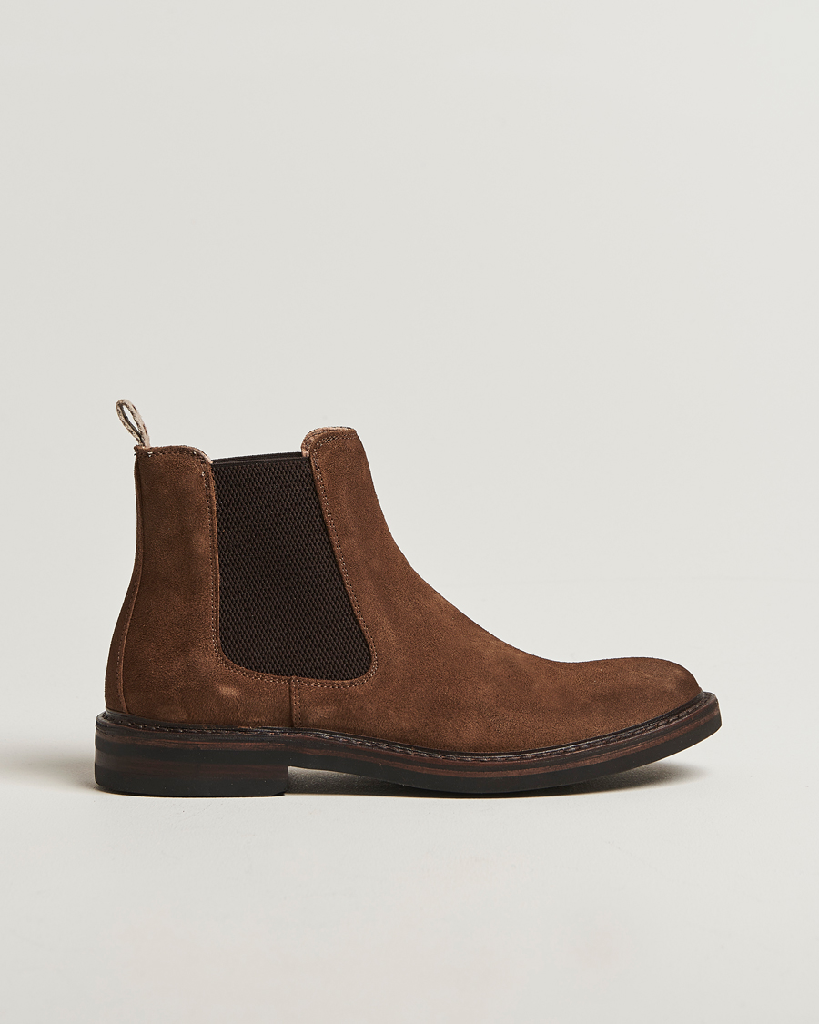 Herren | Boots | Astorflex | Bitflex Dainite Chelsea Boot Dark Khaki Suede