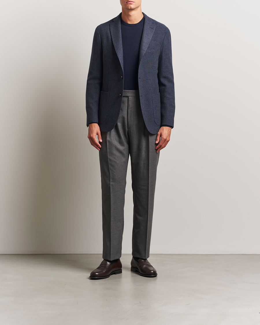 Herren | Sakkos | Boglioli | K Jacket Cashmere/Wool Twill Blazer Dark Blue