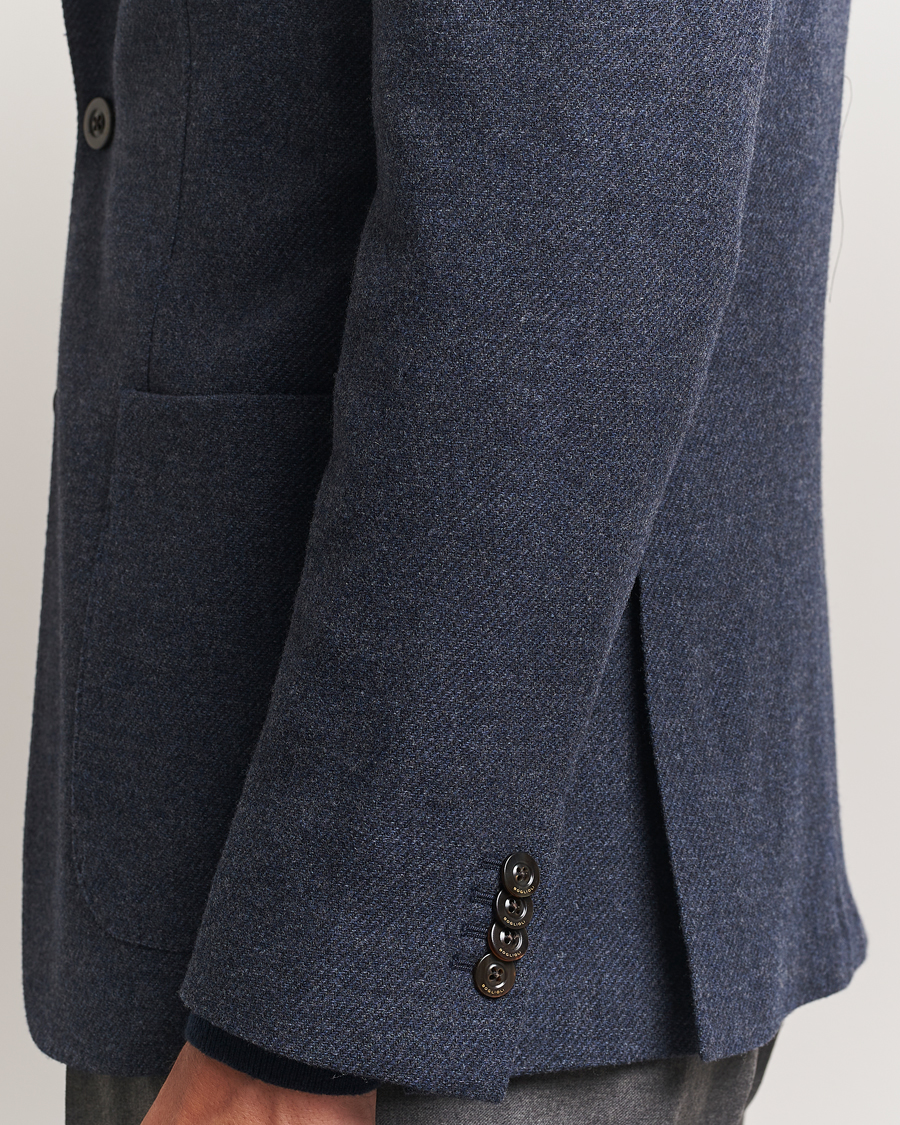 Herren | Sakkos | Boglioli | K Jacket Cashmere/Wool Twill Blazer Dark Blue
