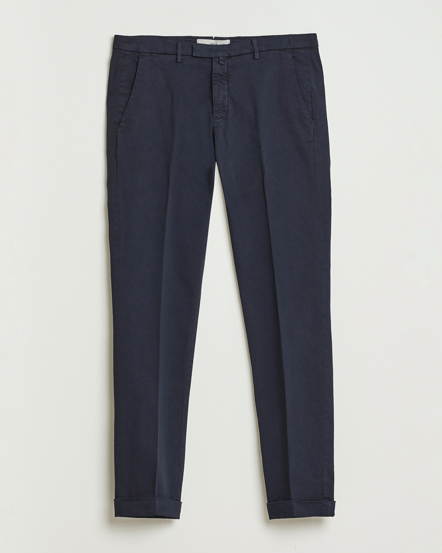 Herren | Hosen | Briglia 1949 | Slim Fit Cotton Stretch Chino Navy