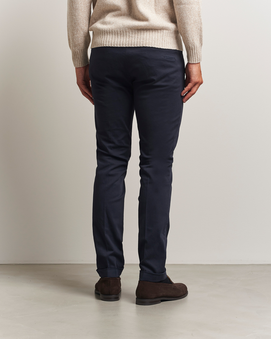 Herren | Hosen | Briglia 1949 | Slim Fit Cotton Stretch Chino Navy