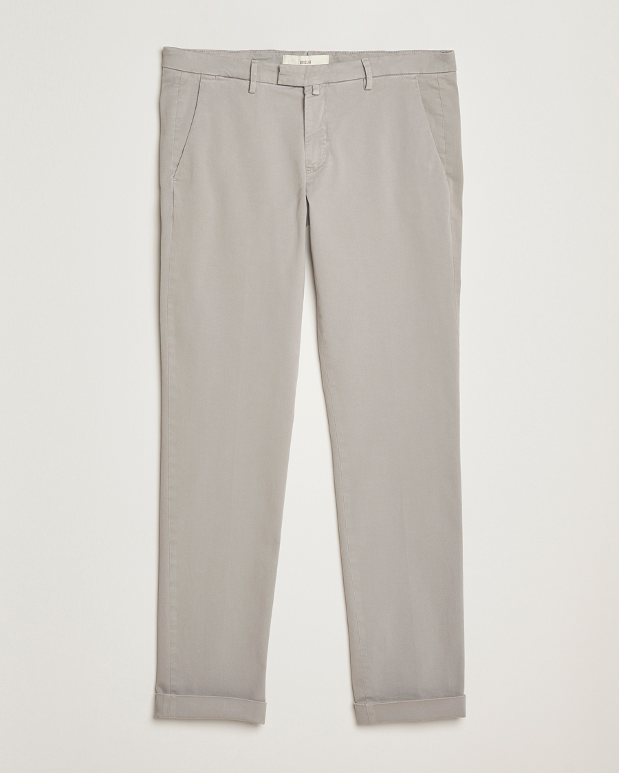 Herren | Hosen | Briglia 1949 | Slim Fit Cotton Stretch Chino Light Grey