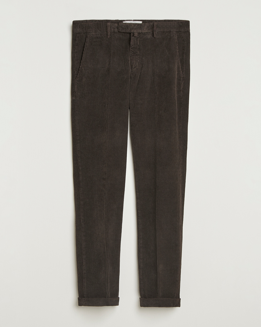 Herren | Hosen | Briglia 1949 | Slim Fit Corduroy Trousers Dark Brown
