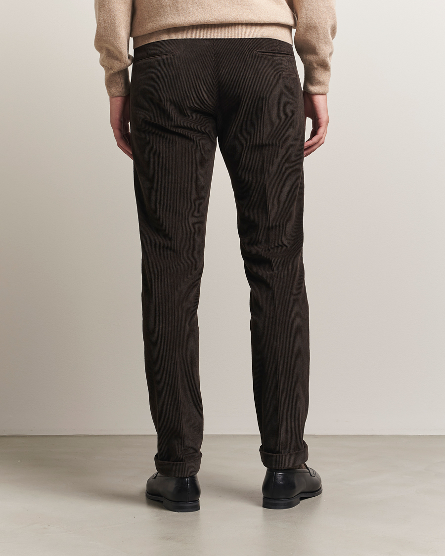 Herren | Hosen | Briglia 1949 | Slim Fit Corduroy Trousers Dark Brown
