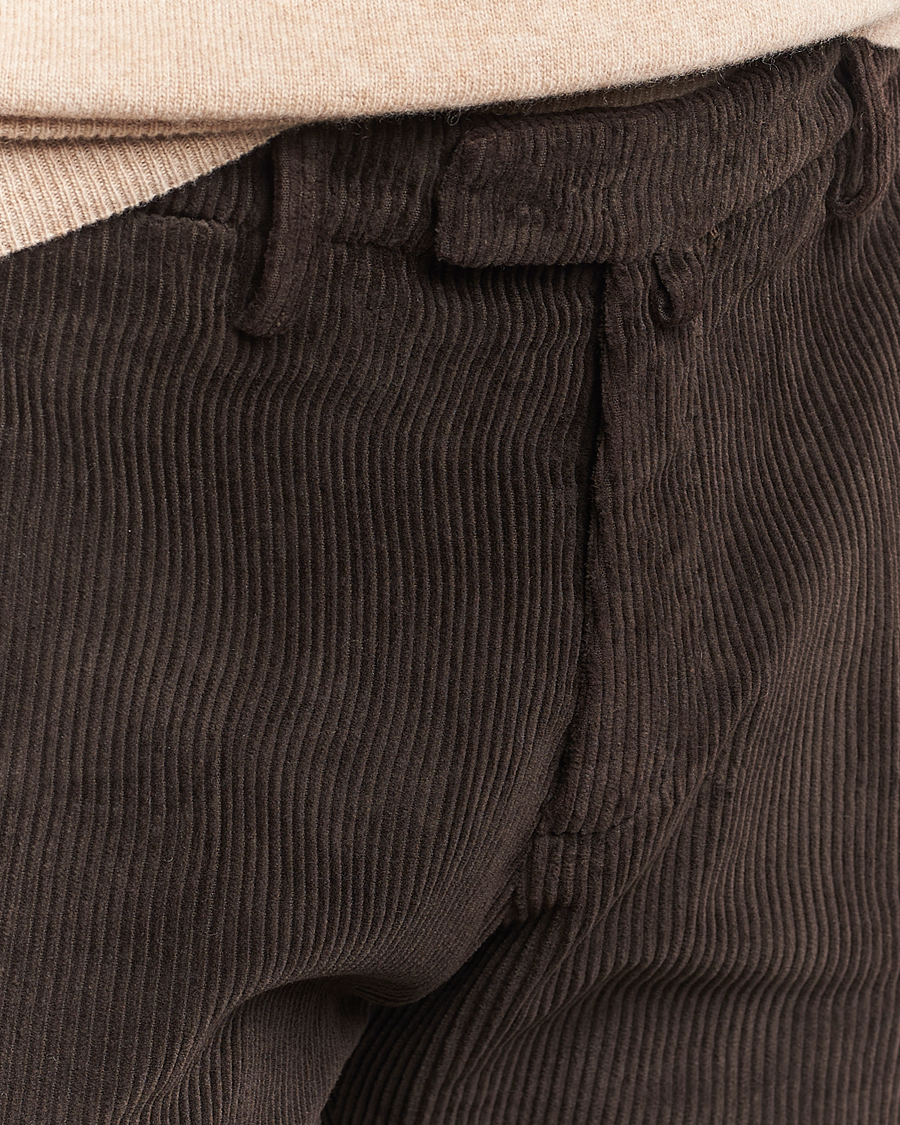 Herren | Hosen | Briglia 1949 | Slim Fit Corduroy Trousers Dark Brown