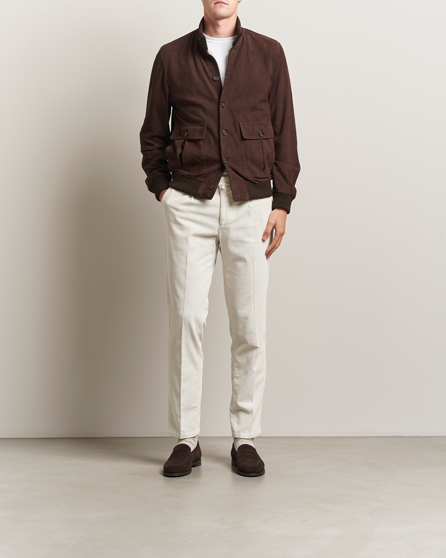 Herren | Hosen | Briglia 1949 | Easy Fit Corduroy Trousers Off White