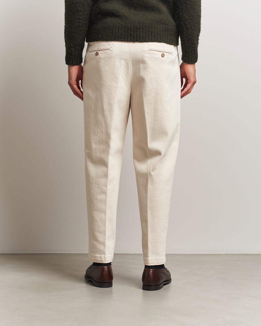 Herren | Hosen | Briglia 1949 | Portobello Loose Fit Cotton Trousers Ecru