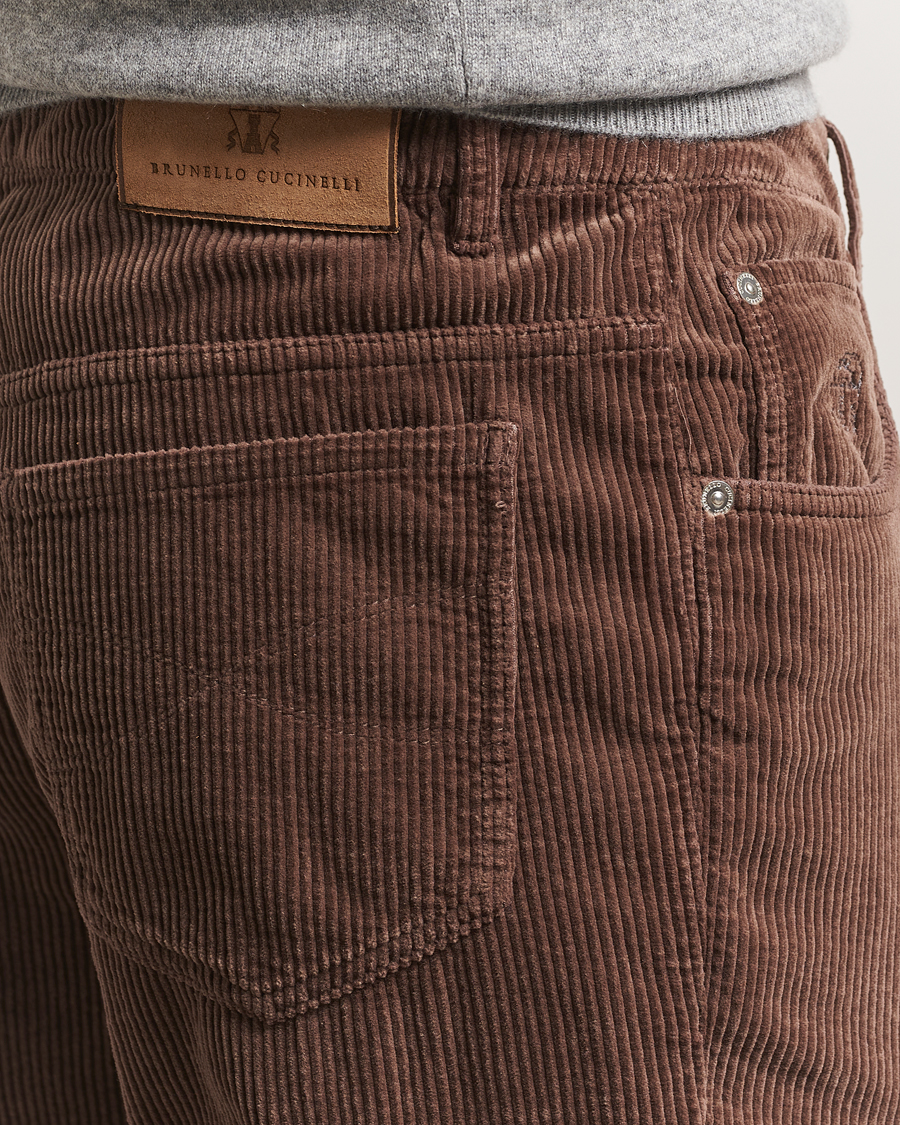 Herren | Hosen | Brunello Cucinelli | Leisure Fit Corduroy 5-Pocket Pants Taupe