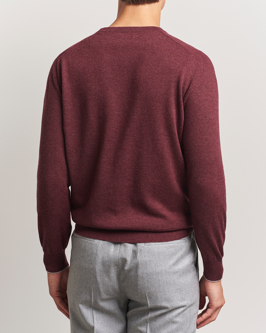 Herren | Pullover | Brunello Cucinelli | 2 Ply Cashmere Pullover Amaranto