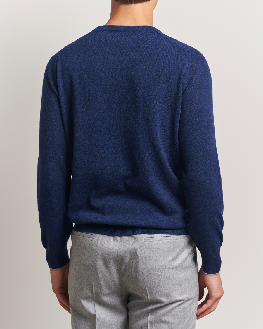 Herren | Pullover | Brunello Cucinelli | 2 Ply Cashmere Pullover Dark Blue