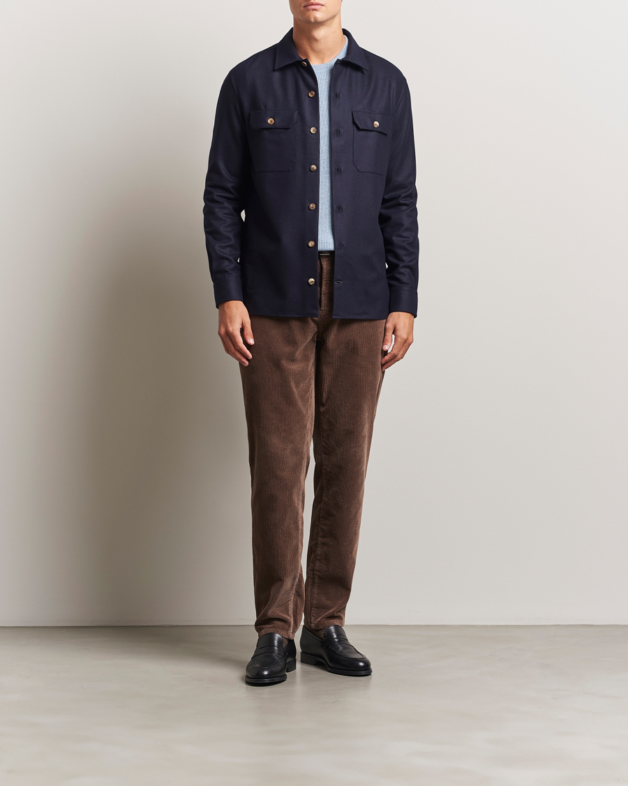 Herren | Jacken | Brunello Cucinelli | Double Pocket Overshirt Navy
