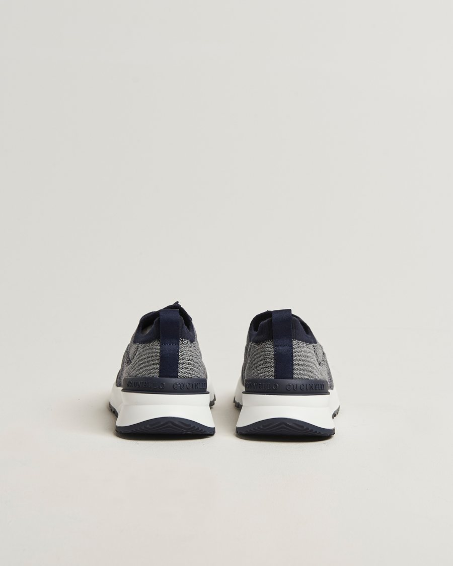 Herren | Sneaker | Brunello Cucinelli | Flannel Running Sneakers Navy