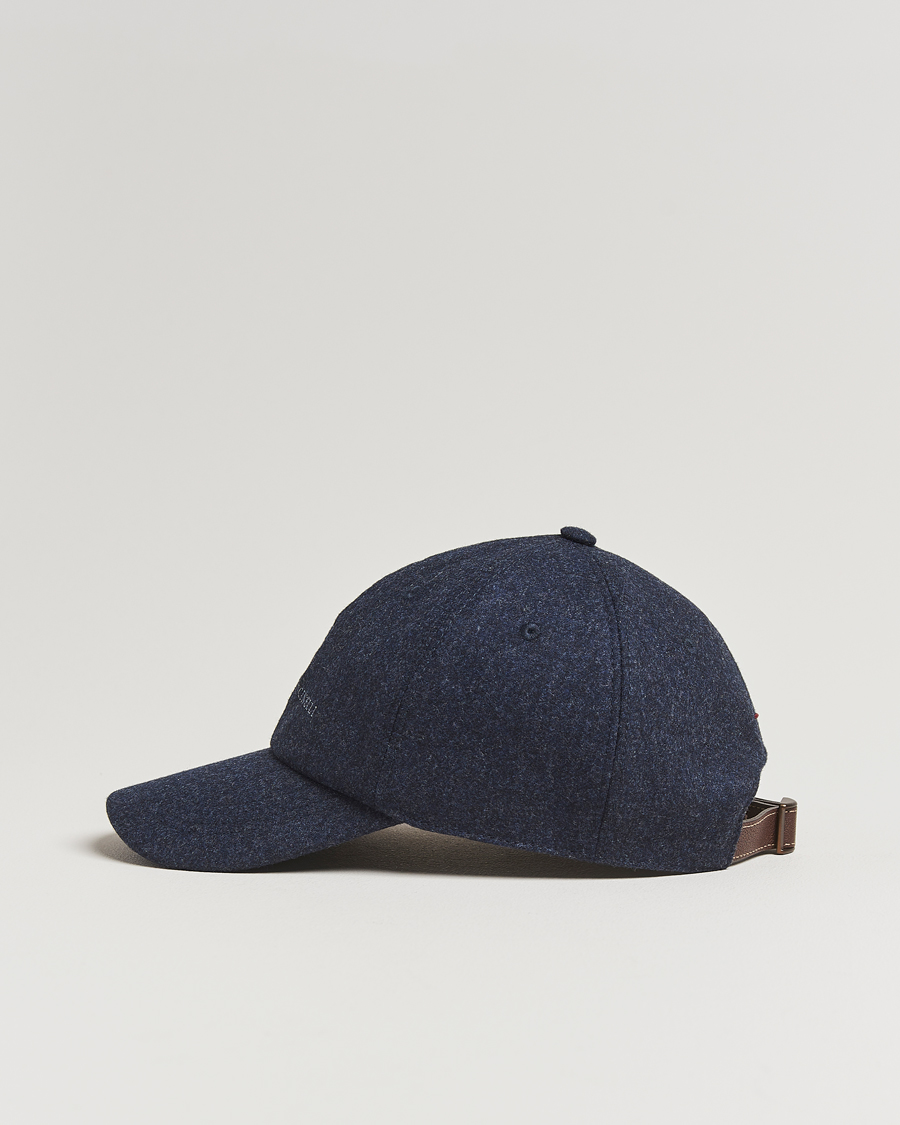 Herren | Brunello Cucinelli Flannel Cap Navy | Brunello Cucinelli | Flannel Cap Navy