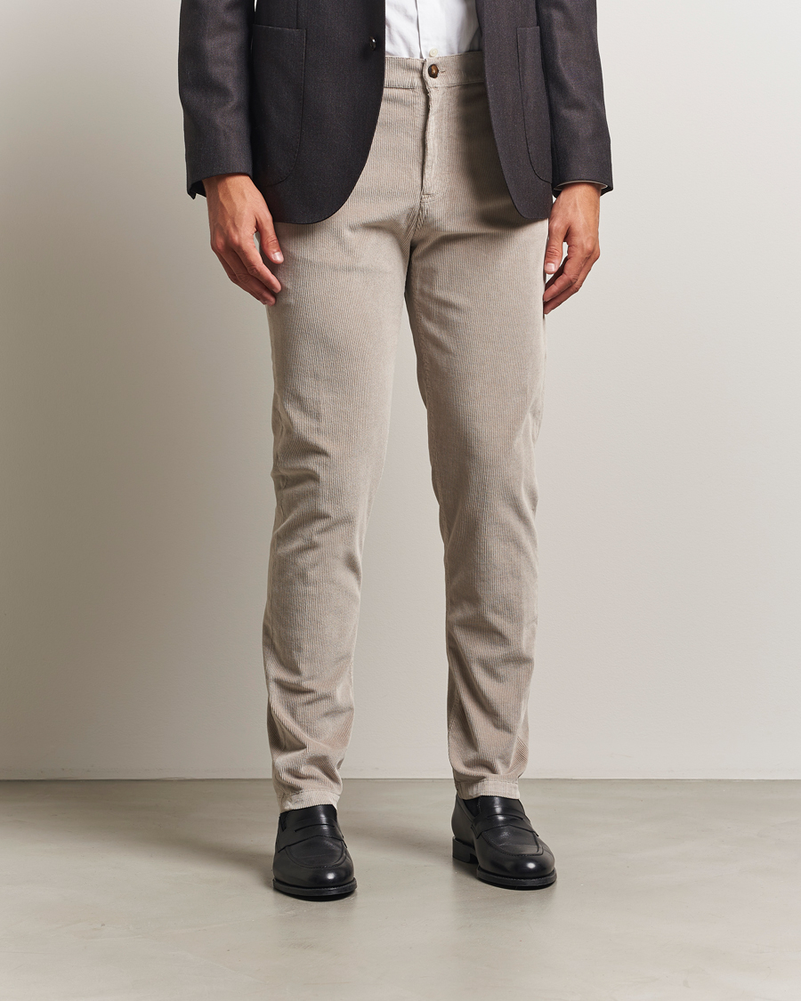 Herren | Hosen | Canali | Soft Corduroy Trousers Beige