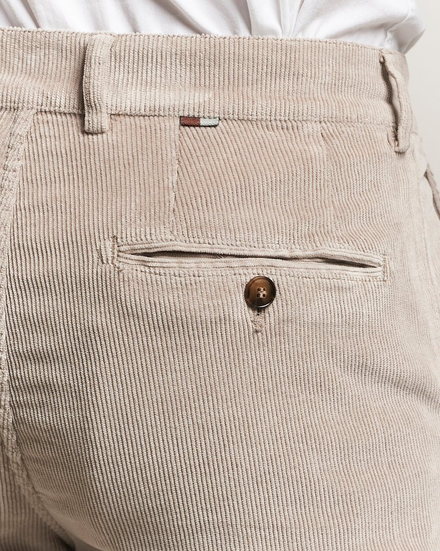 Herren | Hosen | Canali | Soft Corduroy Trousers Beige