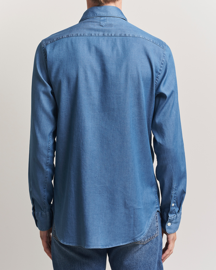 Herren | Hemden | Canali | Denim Shirt Stone Wash