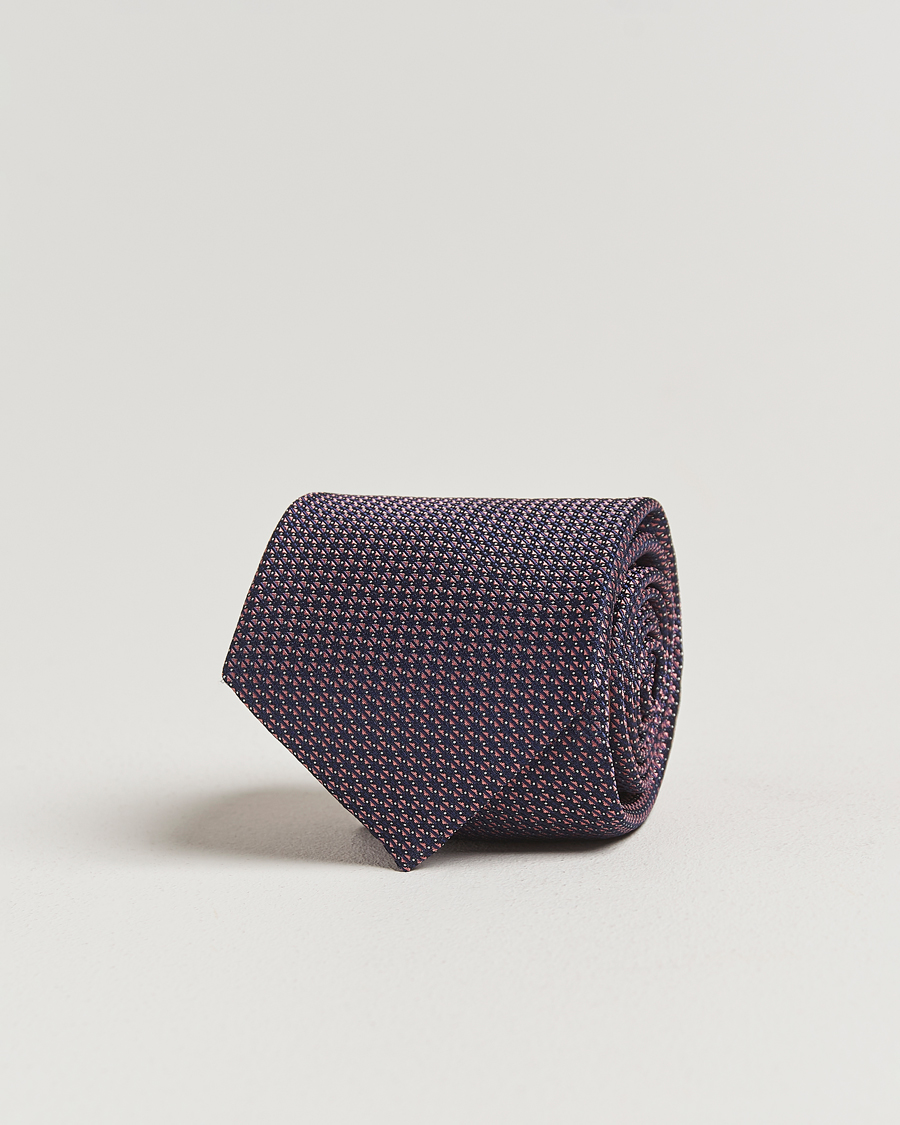 Herren | Canali 5-Fold Silk Tie Pink | Canali | 5-Fold Silk Tie Pink