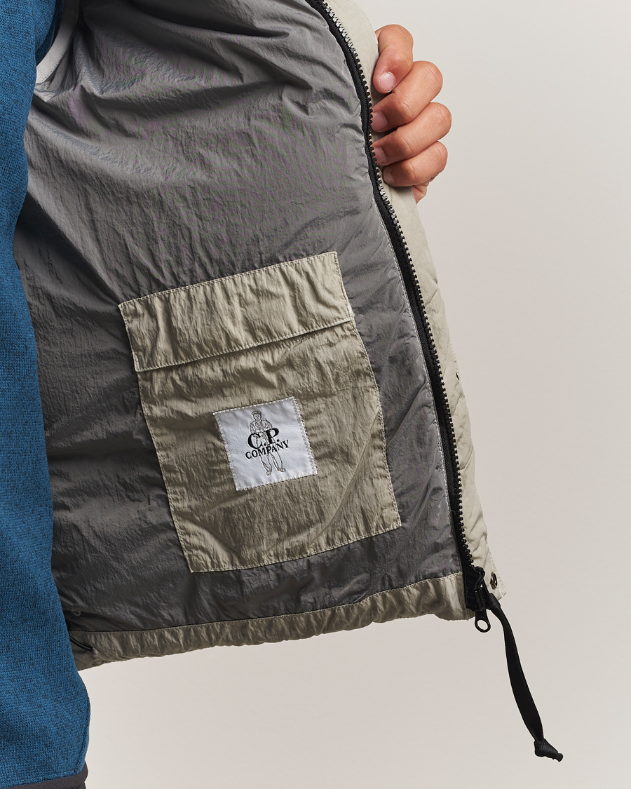 Herren | Westen | C.P. Company | Eco Chrome Mixed Down Vest Light Grey