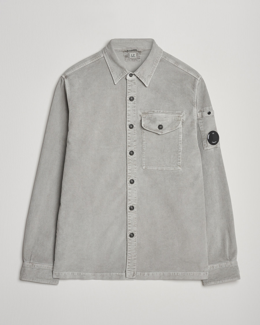 Herren | Hemden | C.P. Company | Corduroy Lens Overshirt Grey