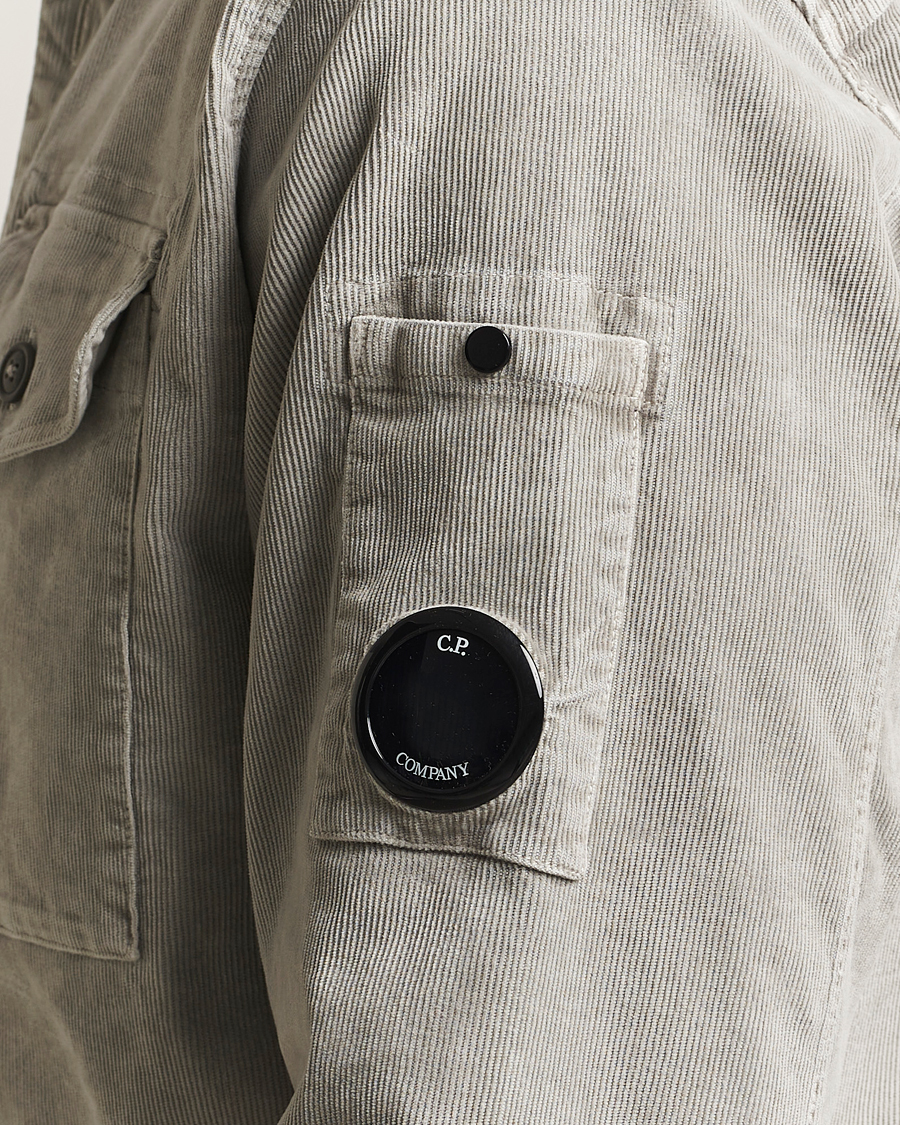 Herren | Hemden | C.P. Company | Corduroy Lens Overshirt Grey
