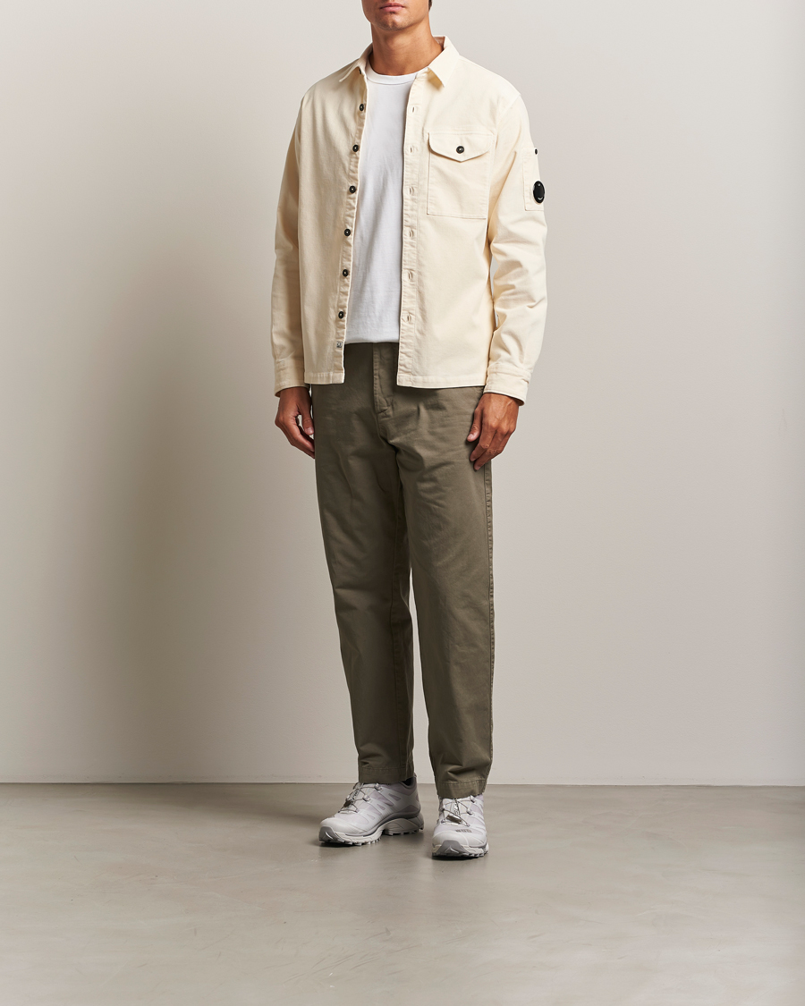 Herren | Hemden | C.P. Company | Corduroy Lens Overshirt White