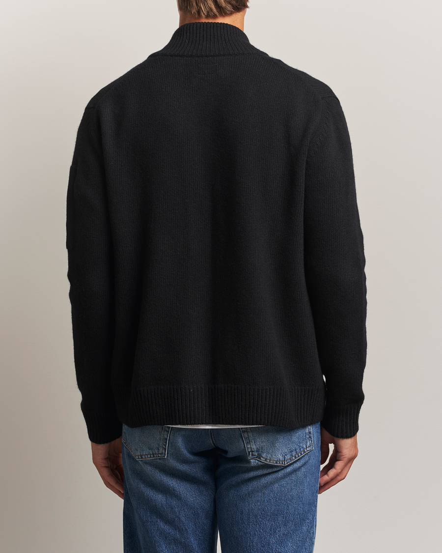 Herren | Pullover | C.P. Company | Knitted Lambswool Cardigan Black