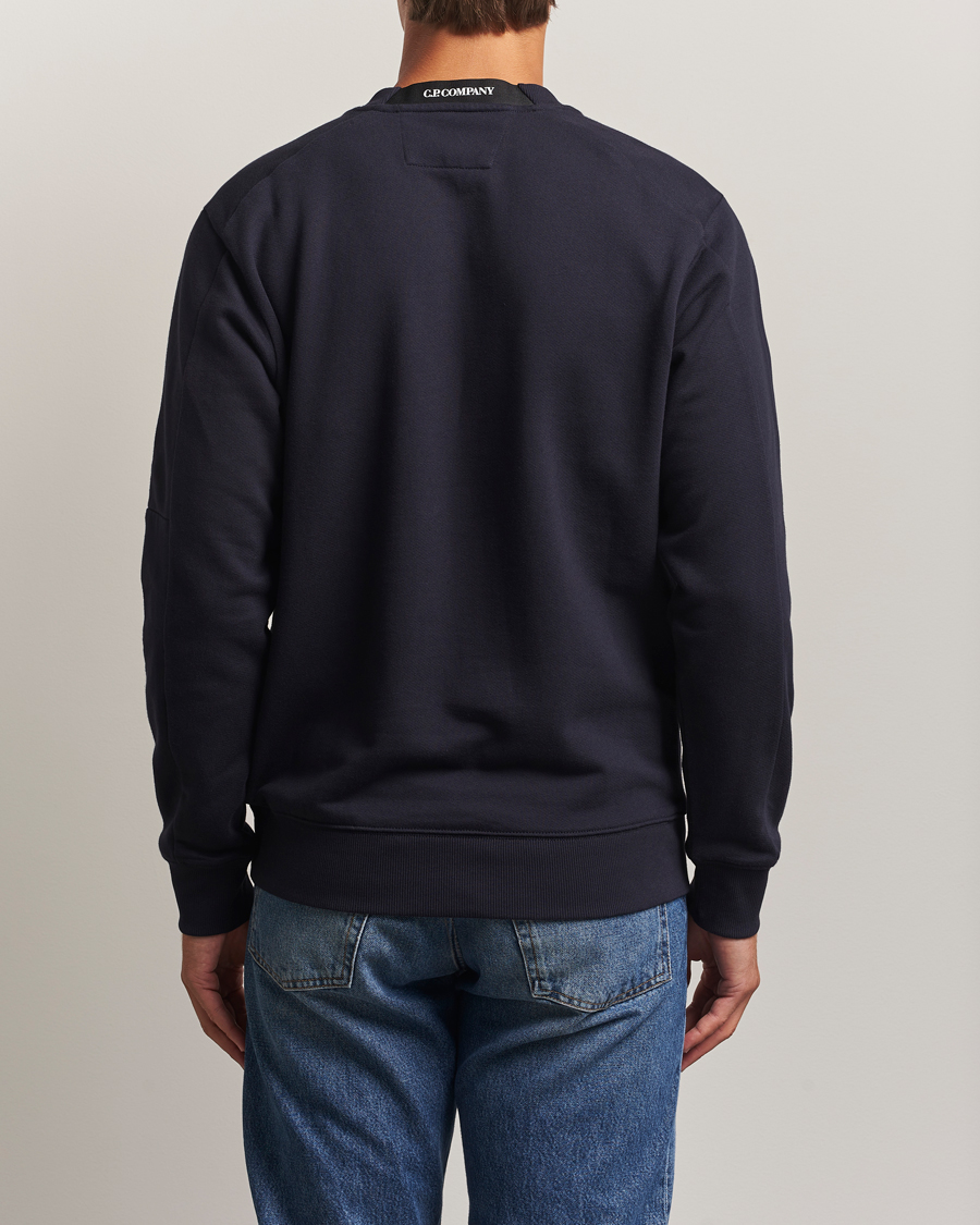 Herren | Pullover | C.P. Company | Diagonal Raised Fleece Lens Sweatshirt Navy