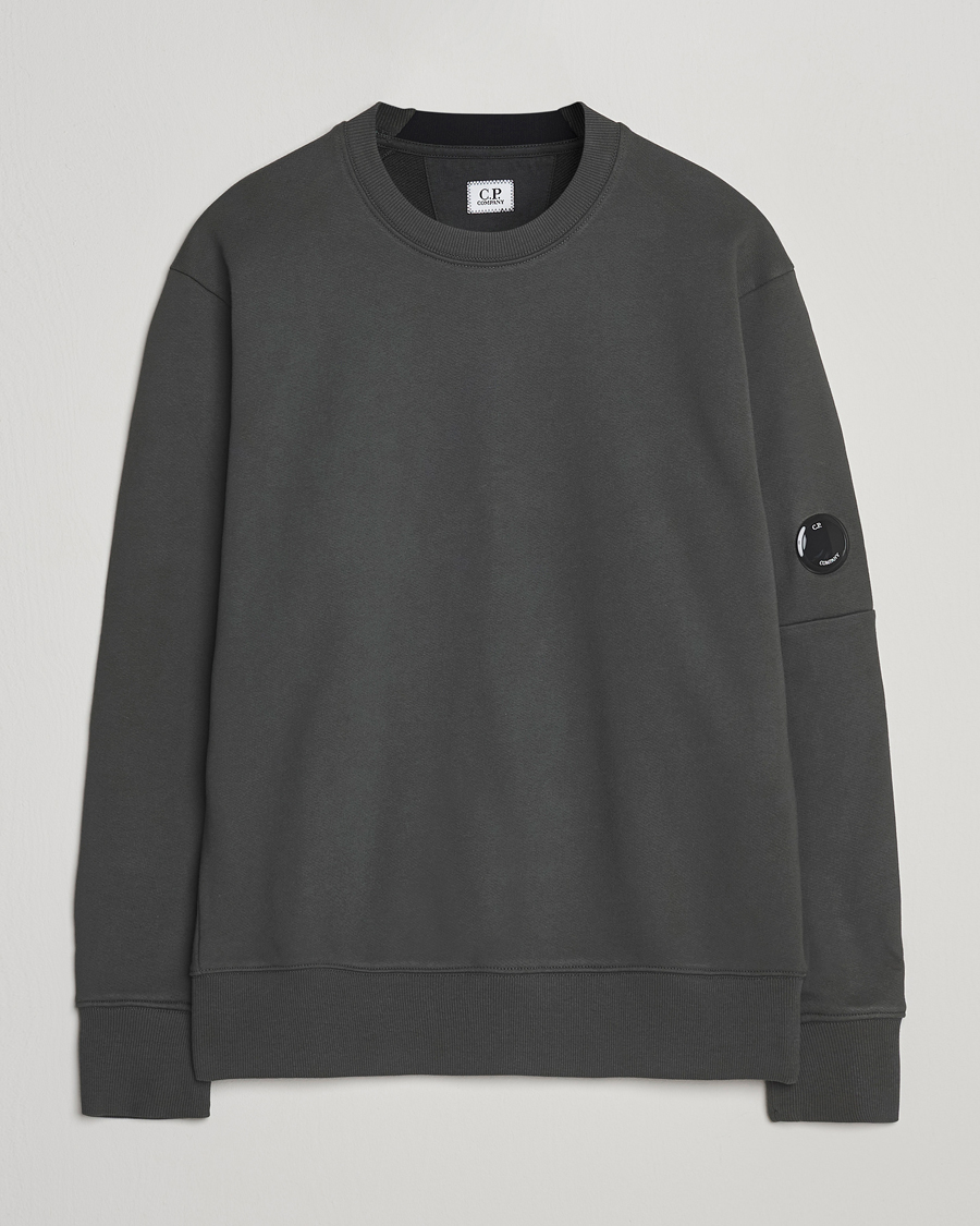 Herren | Pullover | C.P. Company | Diagonal Raised Fleece Lens Sweatshirt Grey