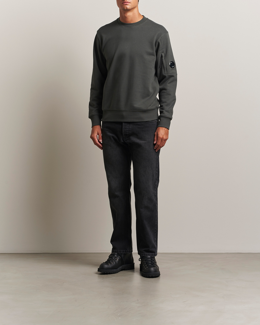 Herren | Pullover | C.P. Company | Diagonal Raised Fleece Lens Sweatshirt Grey