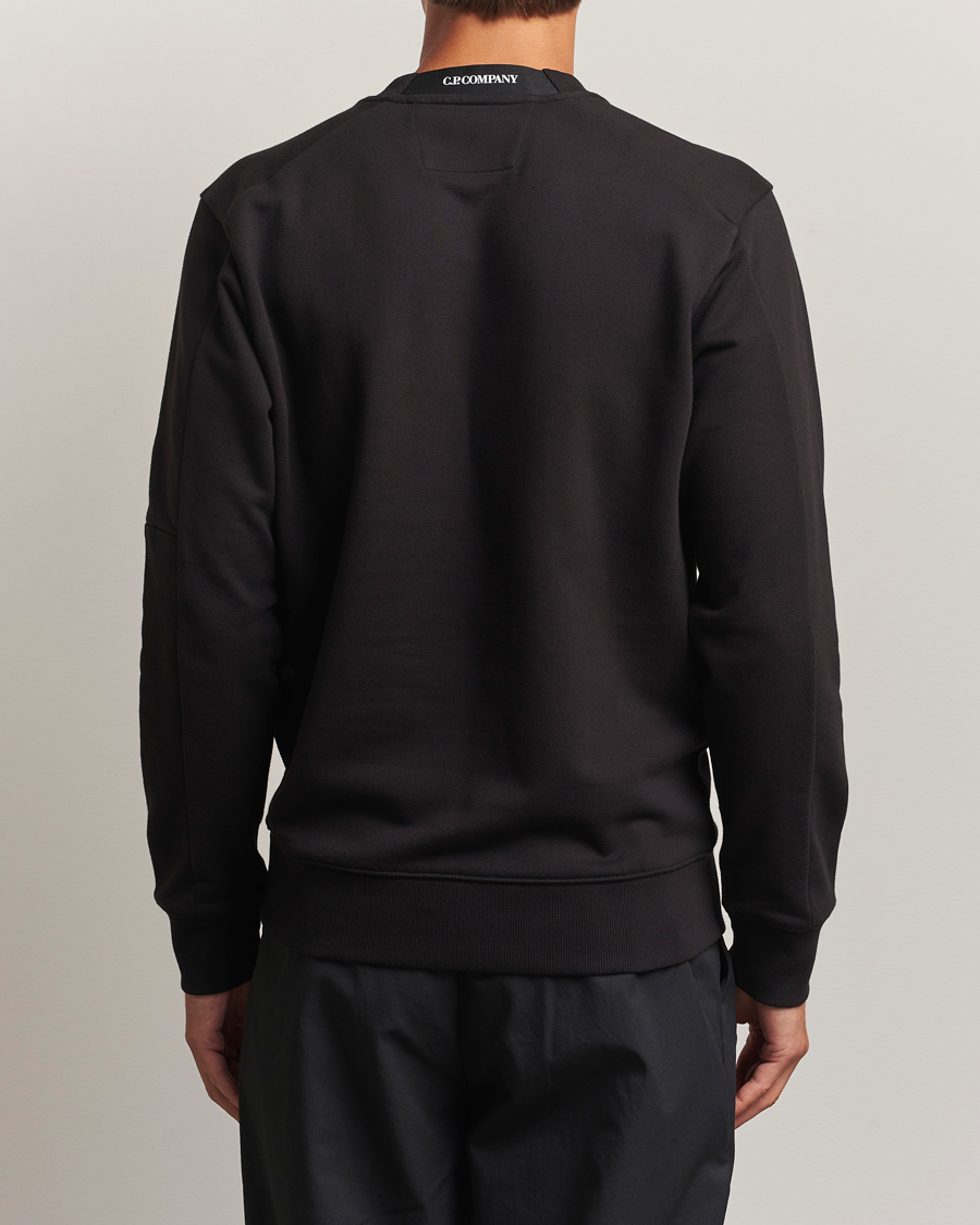 Herren | Pullover | C.P. Company | Diagonal Raised Fleece Lens Sweatshirt Black