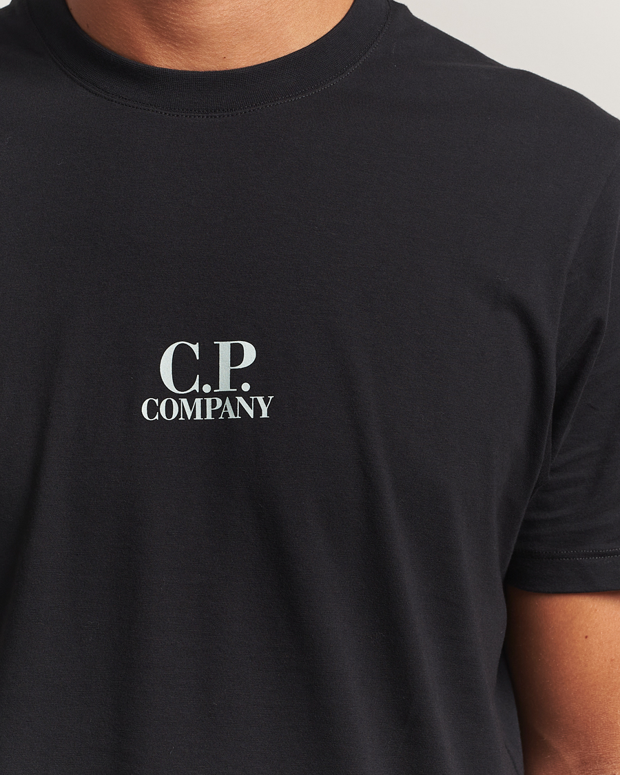 Herren | T-Shirts | C.P. Company | Jersey Back Logo T-Shirt Black