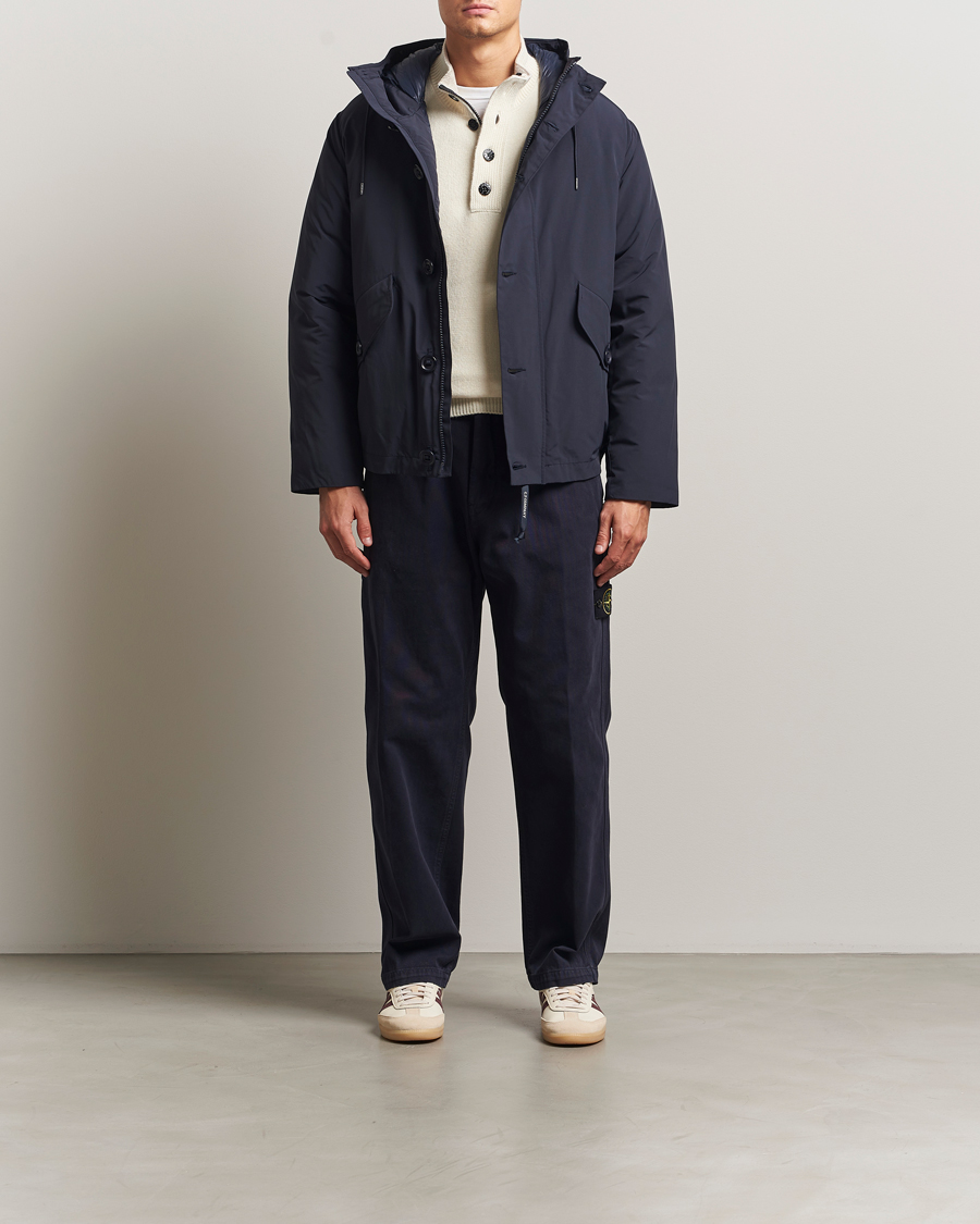 Herren | Jacken | C.P. Company | Micro M Recycled Padded Hood Jacket Navy