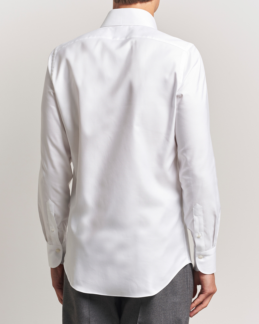 Herren | Hemden | Finamore Napoli | Milano Slim Oxford Button Down Shirt White
