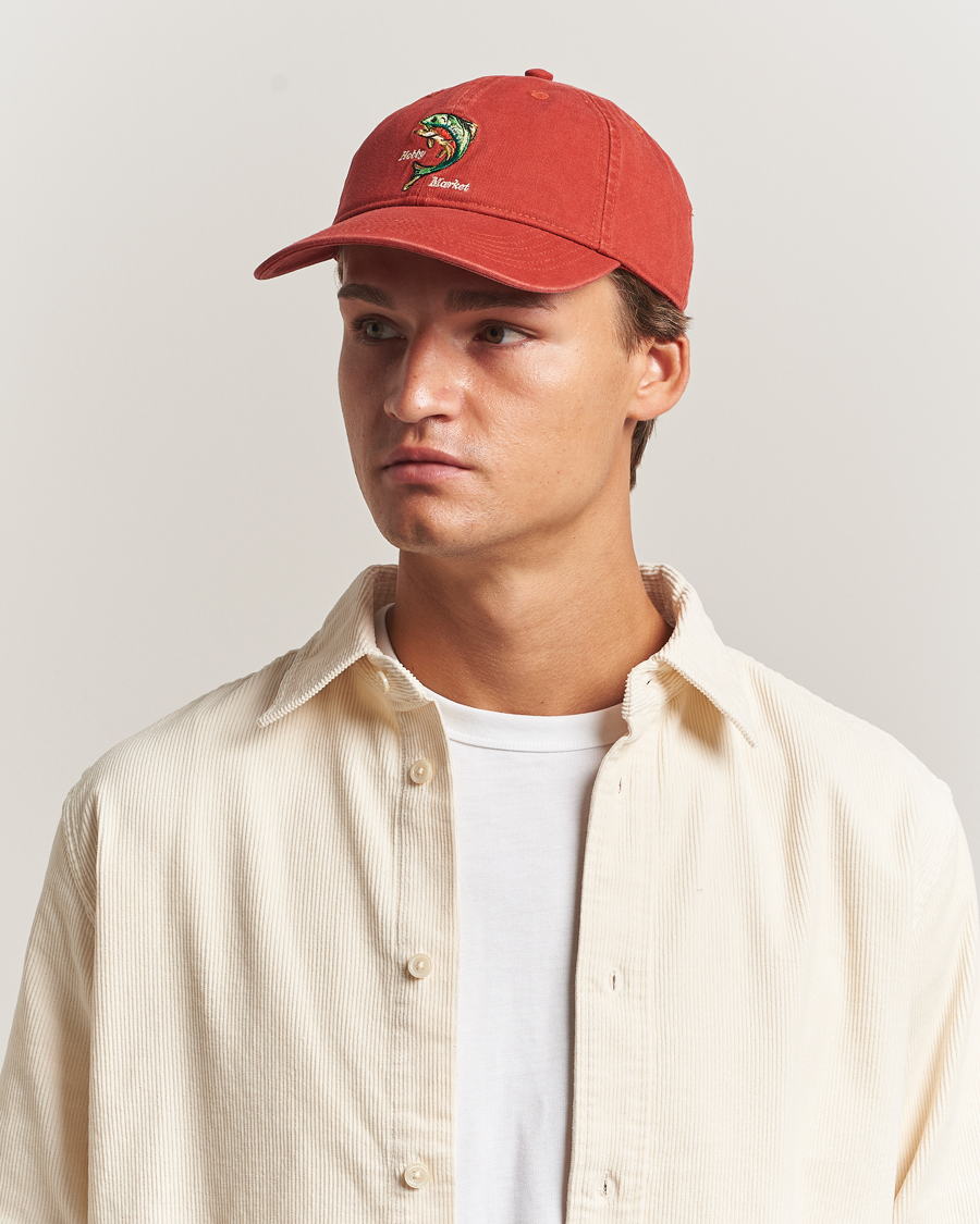 Herren | Forét Catch Washed Cap Red | Forét | Catch Washed Cap Red