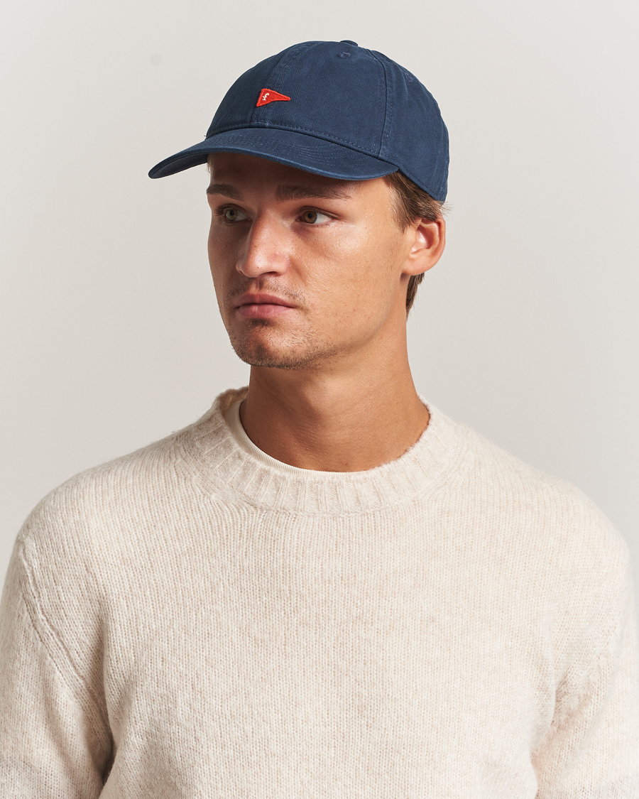 Herren | Forét Flag Washed Cap Navy | Forét | Flag Washed Cap Navy