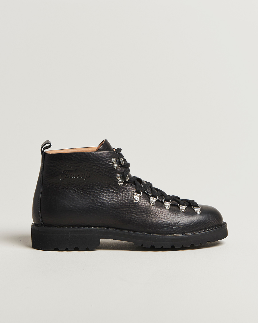 Herren | Fracap M120 Grained Leather Boot Black | Fracap | M120 Grained Leather Boot Black
